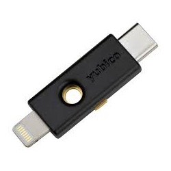 chiave di sicurezza yubico per iphone/ipad/ipod/nero [yubikey 5ci]