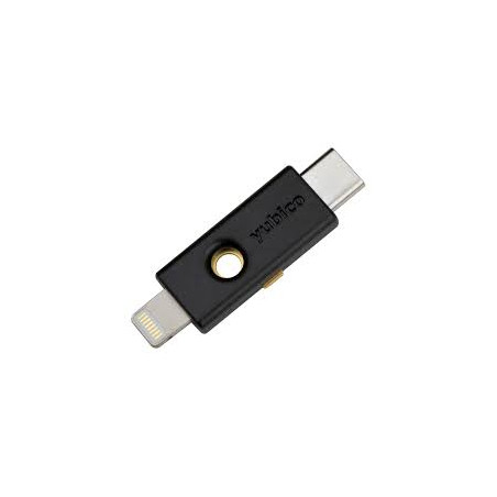 chiave di sicurezza yubico per iphone/ipad/ipod/nero [yubikey 5ci]