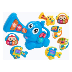 animali musicali globo con luci e suoni