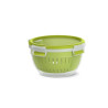 contenitore alimenti emsa clip & go fruit rotondo 1.1l verde/transparente