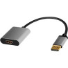 adattatore logilink display port - hdmi 0.15m nero/grigio [cda0108]