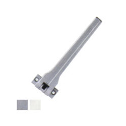 Chiudiporta molla alluminio bianco