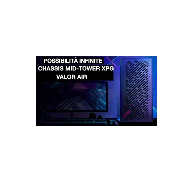 case adata xpg mid.t valor air tg 4fan*120mm rgb nero [valorairmt-bkcww]