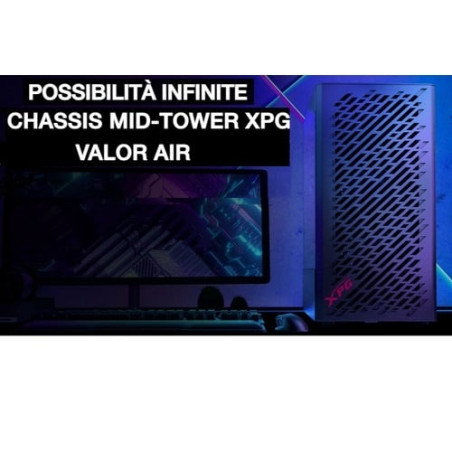 case adata xpg mid.t valor air tg 4fan*120mm rgb nero [valorairmt-bkcww]