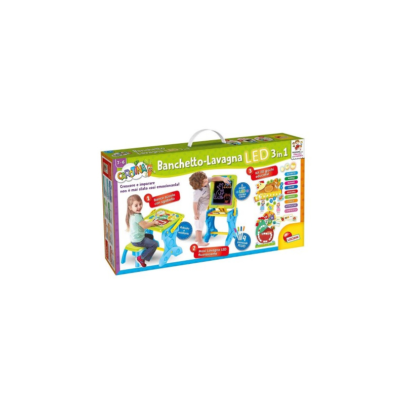 gioco per bambini lisciani carotina banchetto-lavagna led gioco