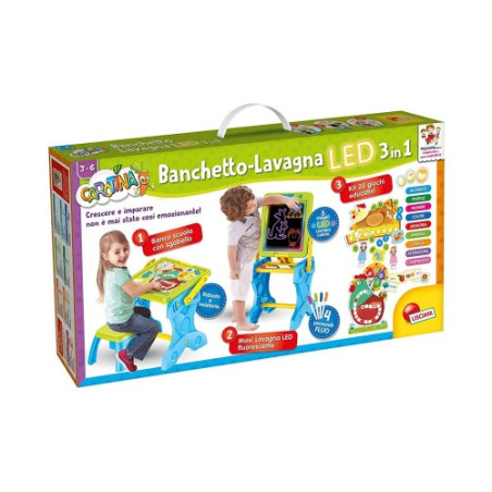 gioco per bambini lisciani carotina banchetto-lavagna led gioco