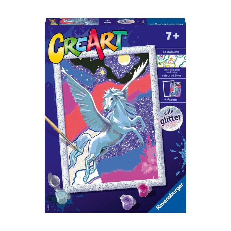 gioco creativo pitturia ravensburger creart serie d pegaso spumante