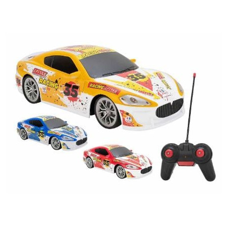 auto da corsa globo radiocomando multicolore