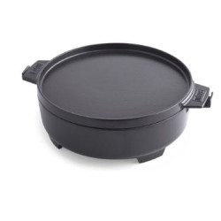 pentola in ghisa weber 8857 forno olandese 6.8l nero