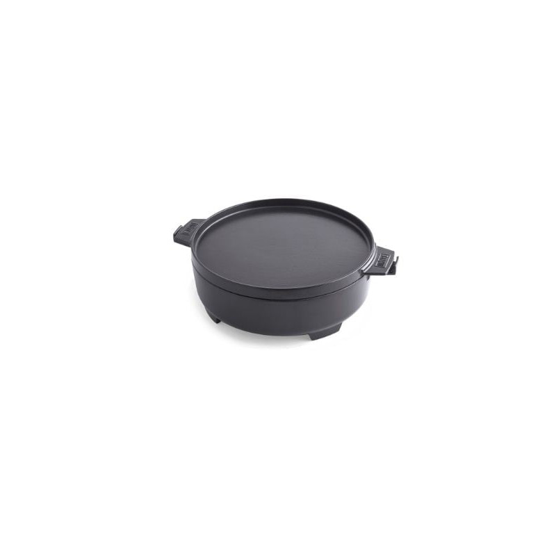 pentola in ghisa weber 8857 forno olandese 6.8l nero
