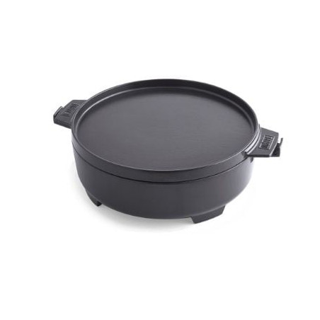pentola in ghisa weber 8857 forno olandese 6.8l nero