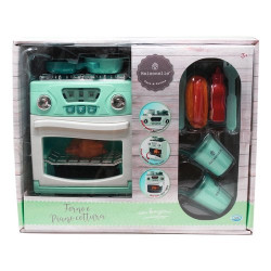 set da giocco ods forno e piano cottura azzurro