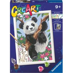 gioco creativo pittura ravensburger 20261 creart panda multicolore