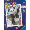 gioco creativo pittura ravensburger 20261 creart panda multicolore