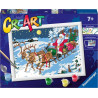 gioco creativo pittura ravensburger 20264 creart babbo natale consegna