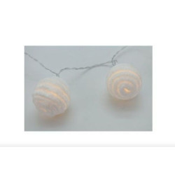 filo luci pre qu' italia sferette led pelliccia bianco [d3691]
