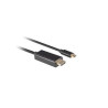 cavo usb lanberg tipo-c hdmi 1m 4k ca-cmhd-10cu-0010-b