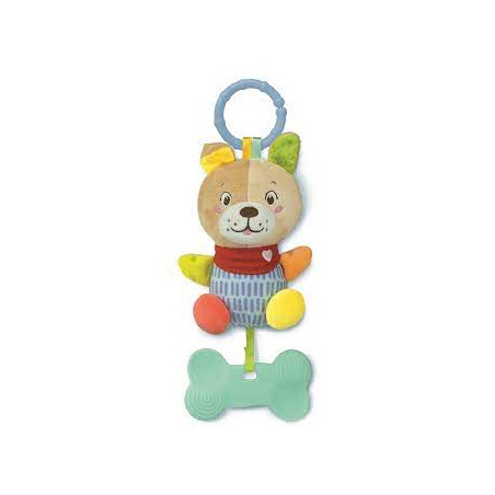 peluche clementoni soft dog rattle multicolore