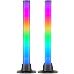 set di lampade tracer smart desk rgb bluetooth 5.0 nero [litralw00047008]