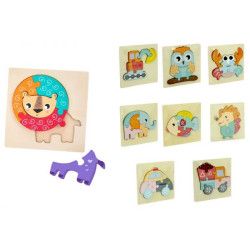 puzzle in legno globo amico animali e mezzi