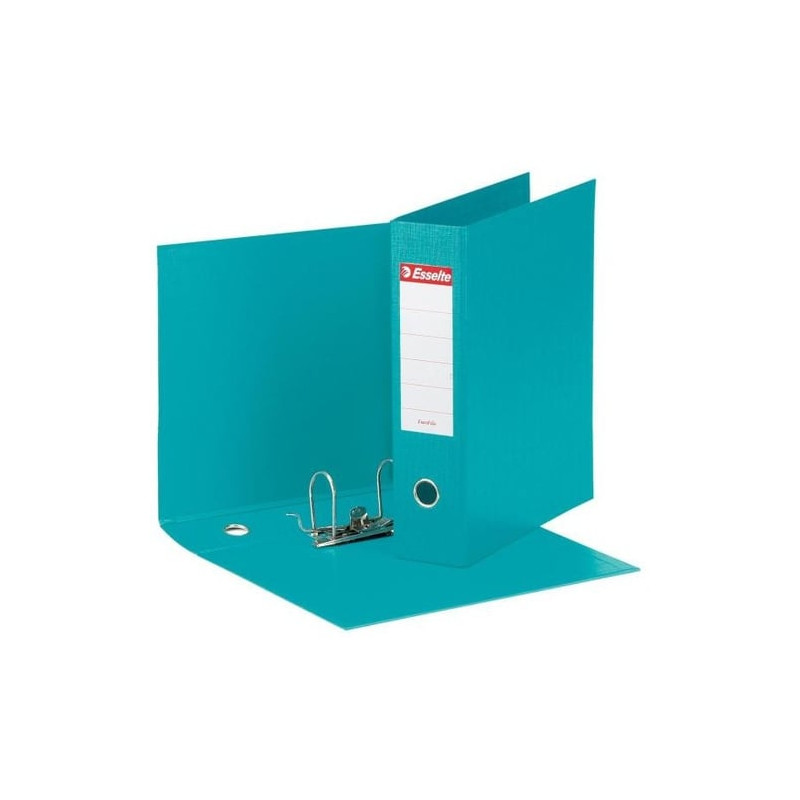 Registratore a leva esselte eurofile g55 turchese dorso 8cm formato