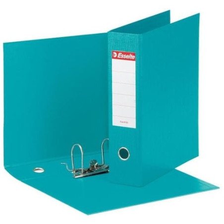 Registratore a leva esselte eurofile g55 turchese dorso 8cm formato