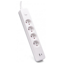 multipresa savio lz-11 4 vie bianco [alsaopasavilz11]