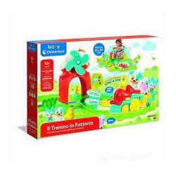 clementoni trenino della fattoria multicolore