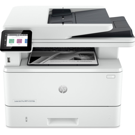stampante hp laserjet pro mfp 4102fdn multifunzione a4 1200dpi bianco-nero