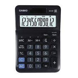 calcolatrice casio elettronica 101x148.5x27.6mm nero [ms-20f]