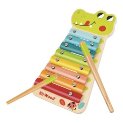 strumento musicale globo sirwood xilofono coccodrillo multicolore