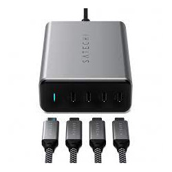 alimentatore da rete satechi usb-c 165wa 4p space grigio [st-uc165gm-eu]