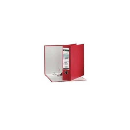 Registratore a leva leitz 180 g65 rosso dorso 8cm formato protocollo