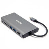 hub usb unitek 8-in-1 usb3.1 typ-c con power delivery