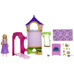 bambola mattel disney princess rapunzel's tower play building