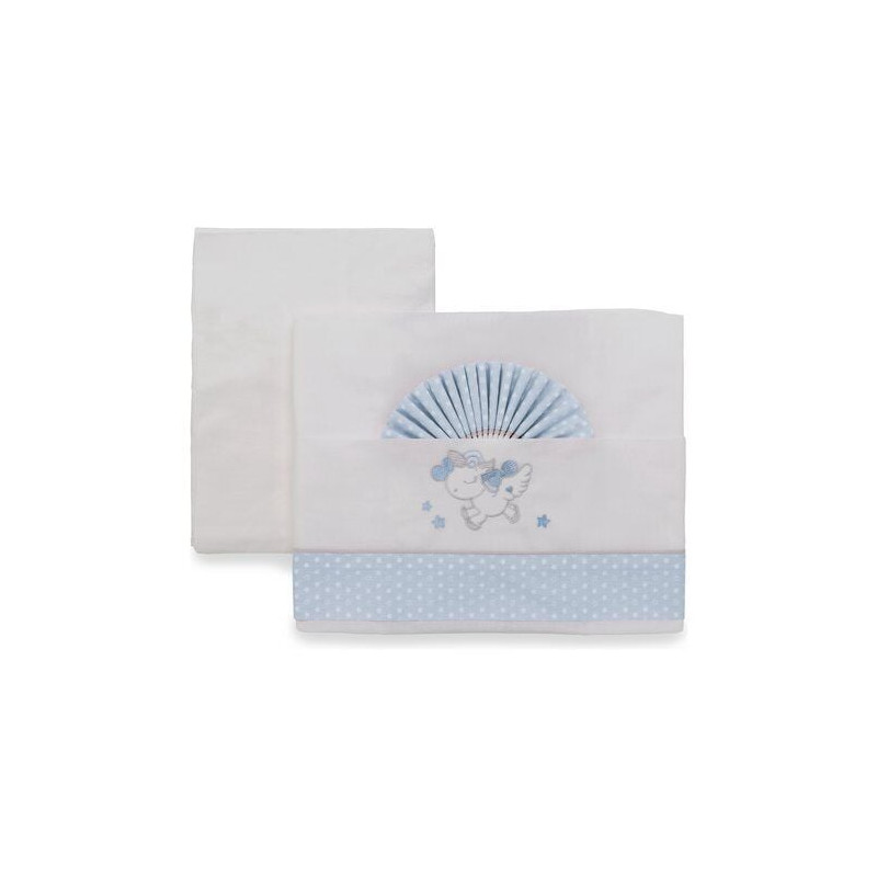 set lenzuola italbaby completo starlette per lettino parure azzurro