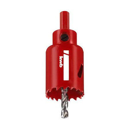 sega a tazza kwb hss bimetallica in acciaio 35mm/rosso