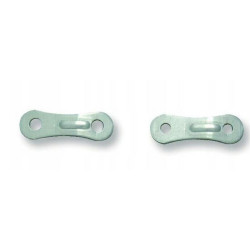 tenditore brunner a pattino 2 fori in alluminio 5mm 10pz