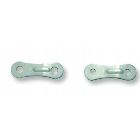 tenditore brunner a pattino 2 fori in alluminio 5mm 10pz