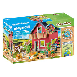 gioco da costruzione playmobil casale di campagna con spazio esterno