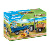 gioco da costruzione playmobil country trattore con rimorchio 42pz