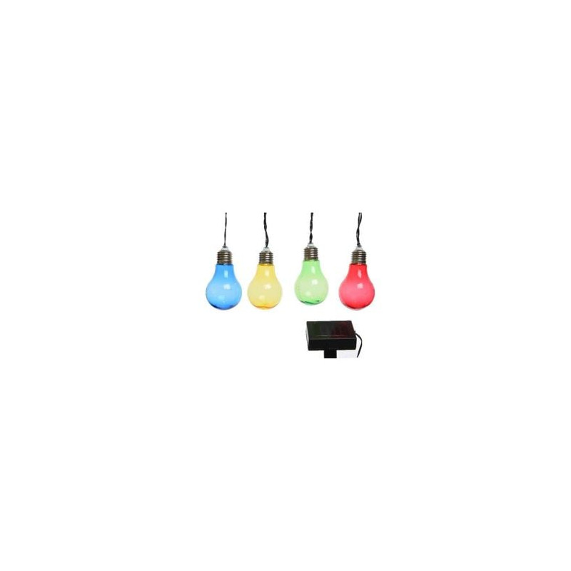 ghirlanda solare kaemingk k894651 da 10 lampadine a led multicolore