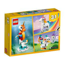 gioco da costruzione lego creator 31140 unicorno magico145pz