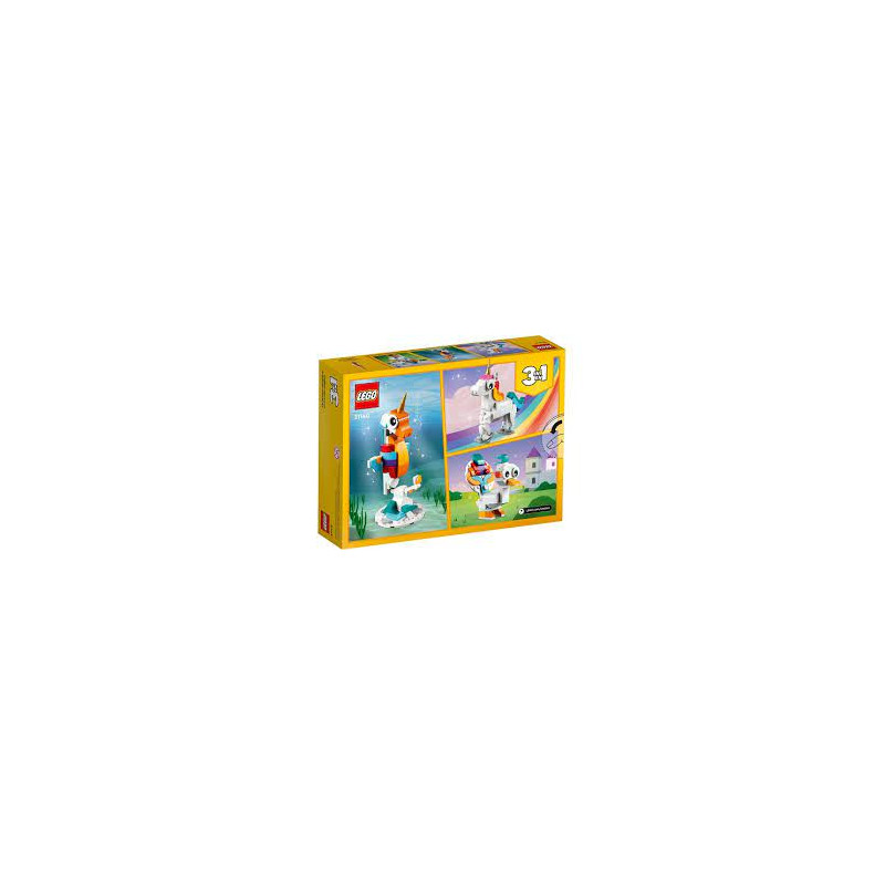 gioco da costruzione lego creator 31140 unicorno magico145pz
