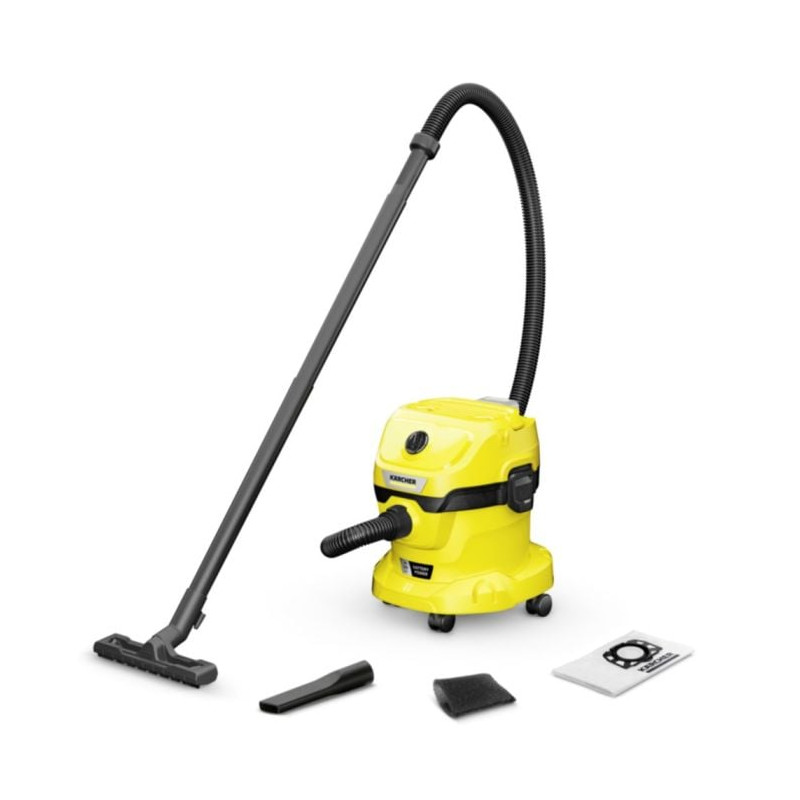 aspirapolvere karcher wd 2-18 v-12/18 225w giallo/nero [1.628-500.0]