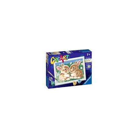 gioco creativo pitturia ravensburger teneri coniglietti multicolore