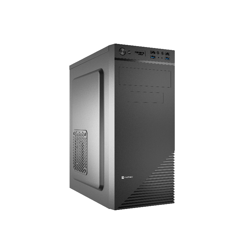 case natec cabassu g2 midi tower con supporto atx nero [npc-2024]