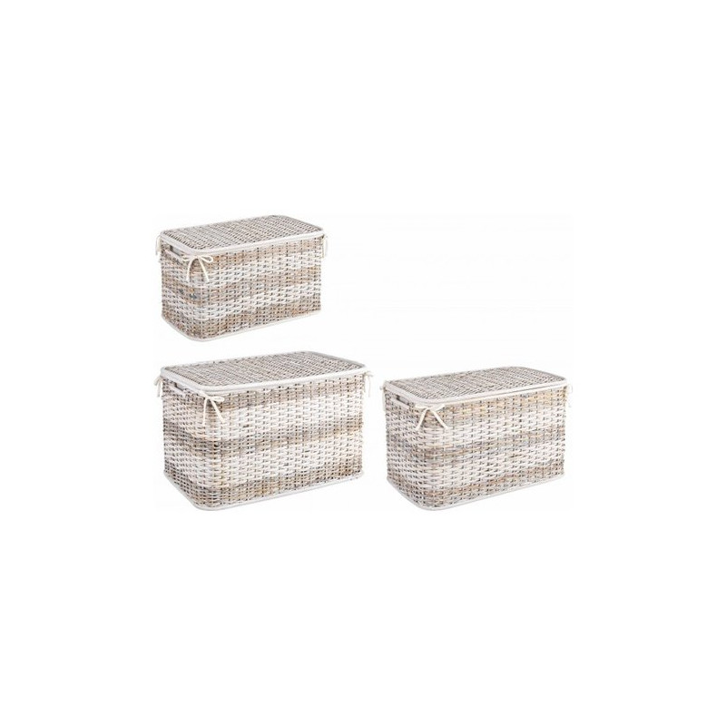 set porta biancheria yes everyday elegante stacy naturale 3pz grigio