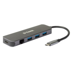 docking station d-link dub-2334 usb-a/usb-c/rj-45