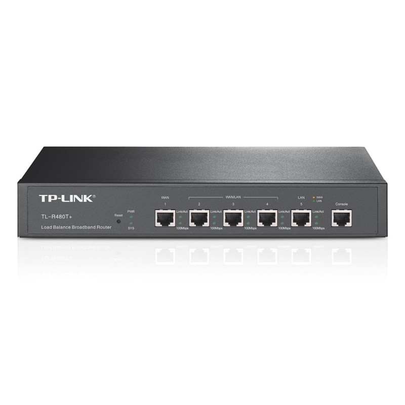 router tp-link tl-r480t+ 4x 10/100/1000mbit/s grigio [tl-r480t+]